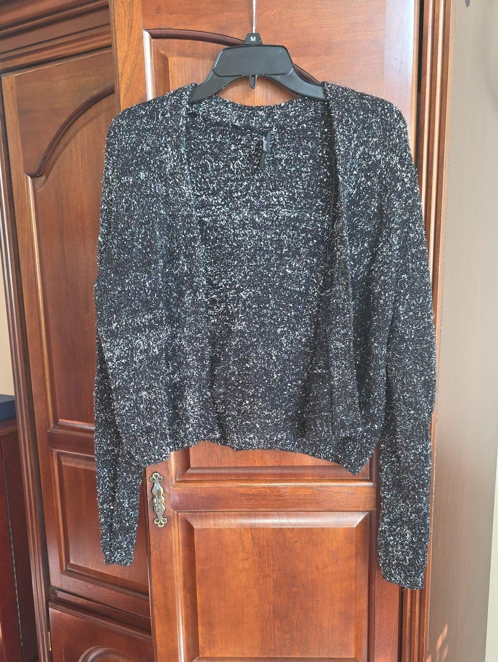 Simply Vera Sparkly Open Cardigan Sweater